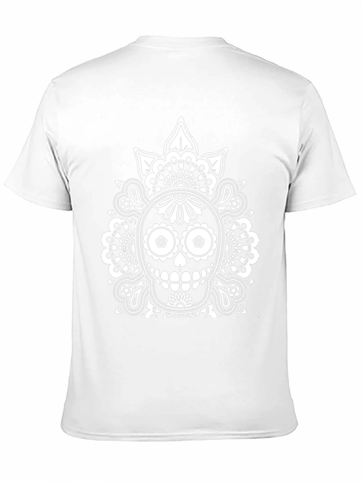 Dia de los Muertos Skull Graphic Tee - Black