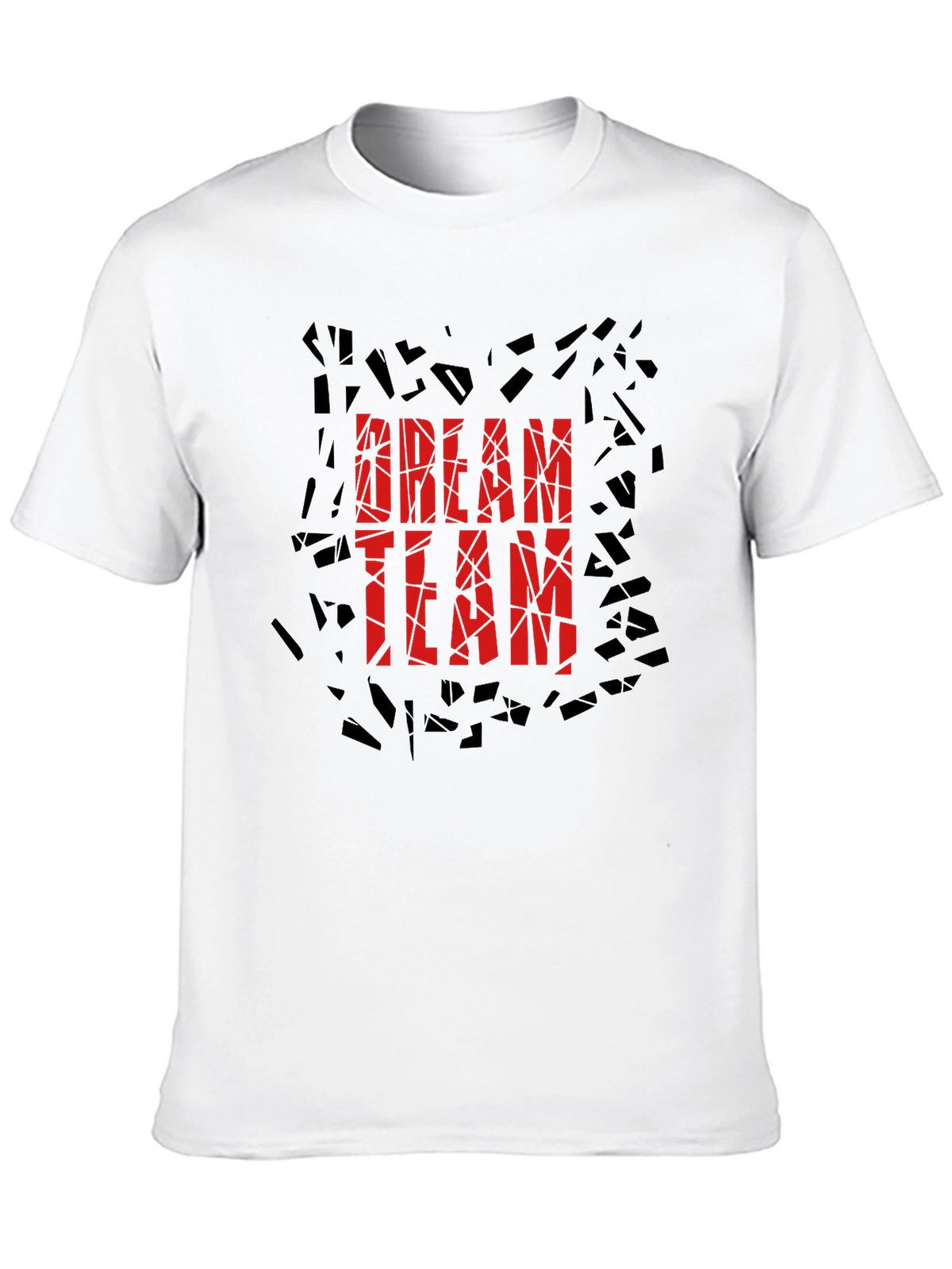 Dream Team Graphic Print Black T-Shirt