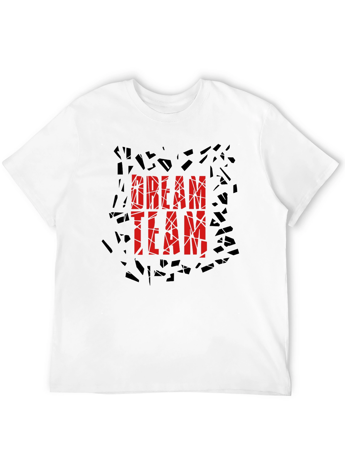 Dream Team Graphic Print Black T-Shirt