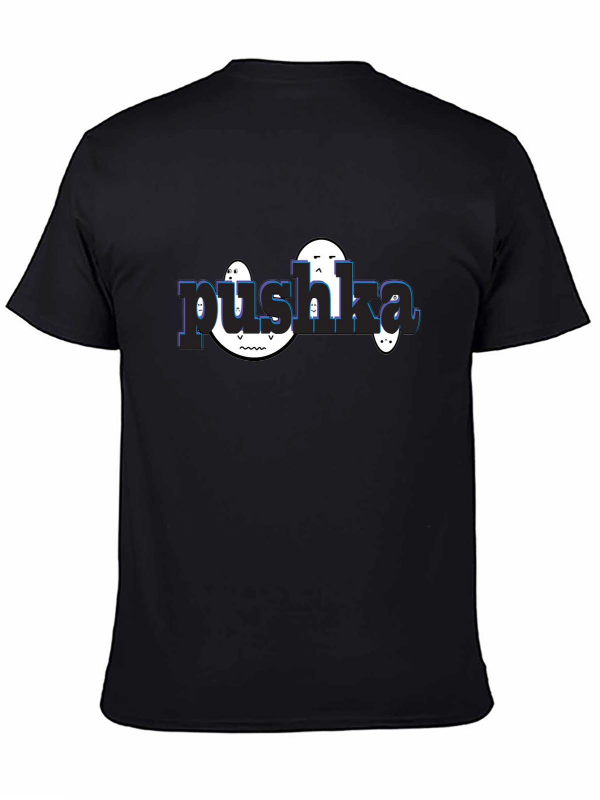Pushka Funny Graphic Tee - Black Unisex T-Shirt