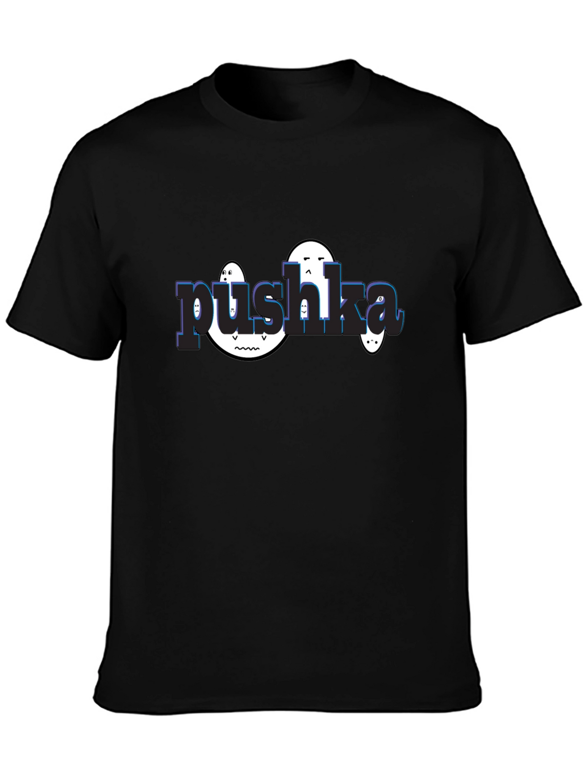 Pushka Funny Graphic Tee - Black Unisex T-Shirt