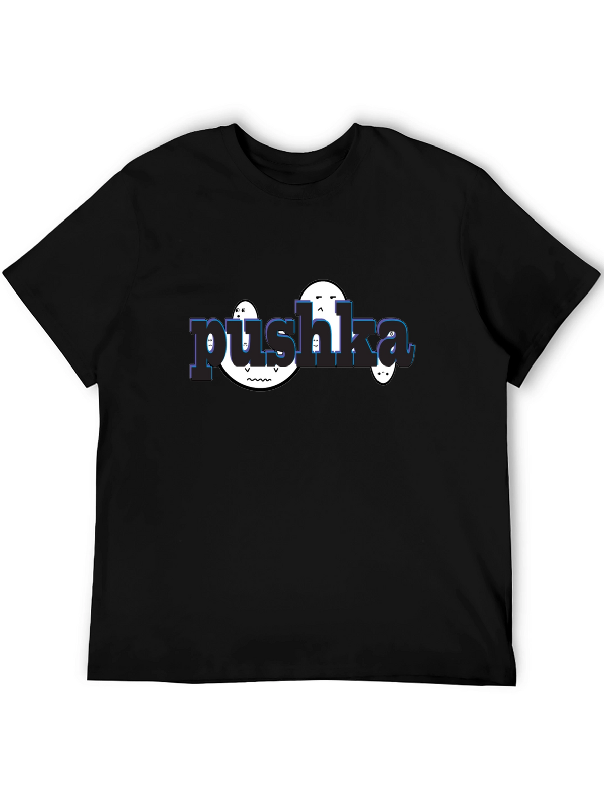 Pushka Funny Graphic Tee - Black Unisex T-Shirt