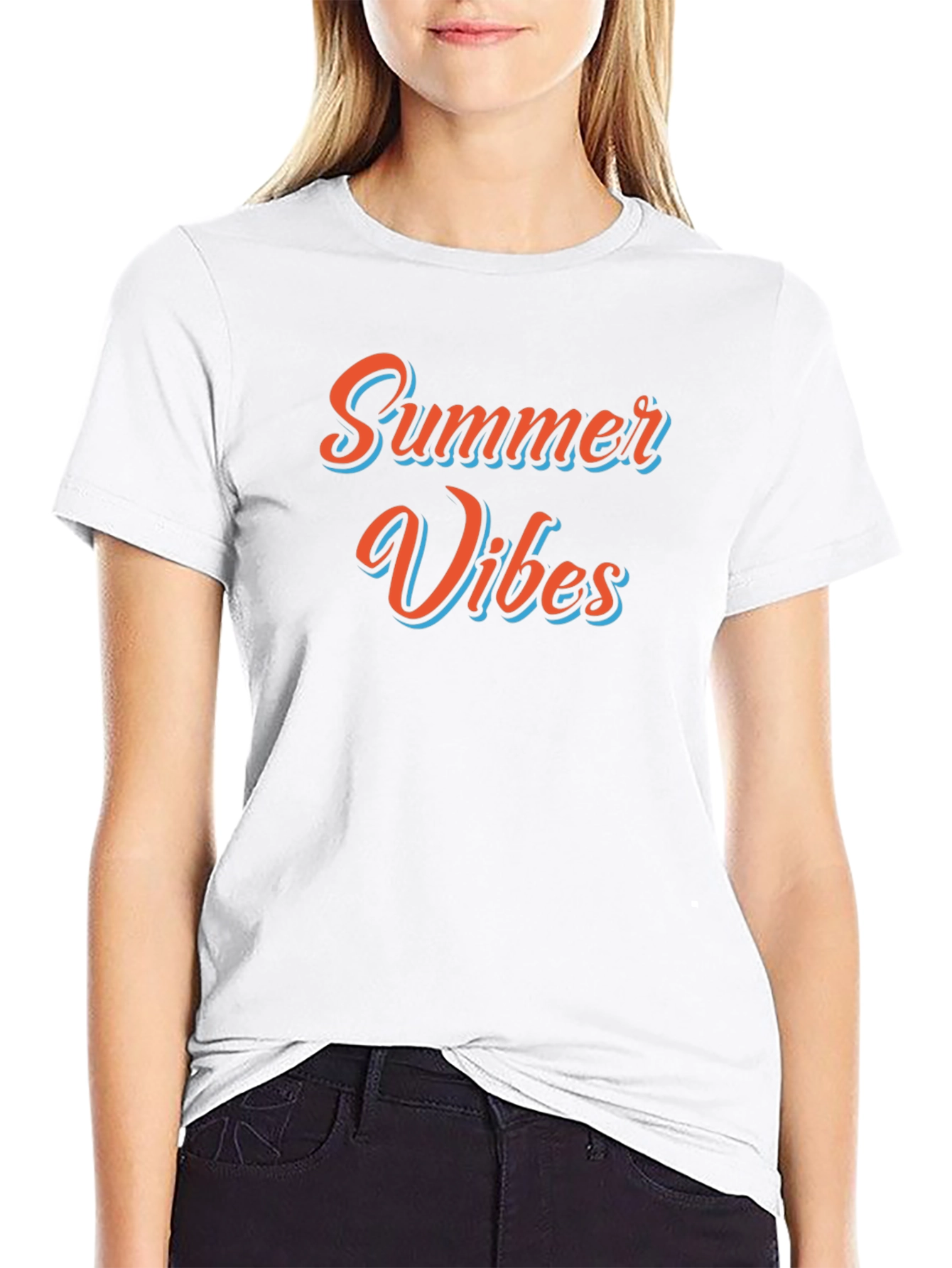 Summer Vibes Graphic Tee - Black T-Shirt