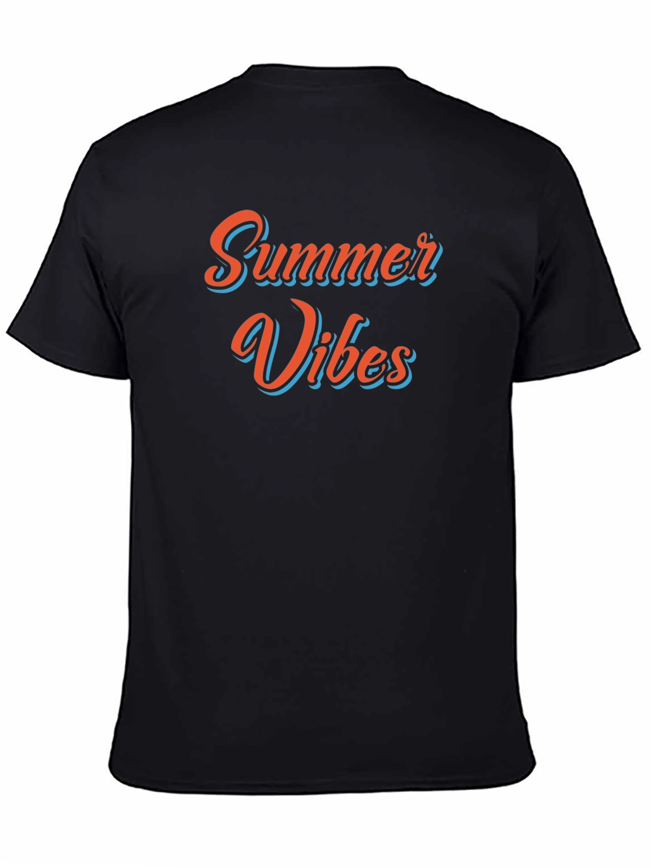Summer Vibes Graphic Tee - Black T-Shirt