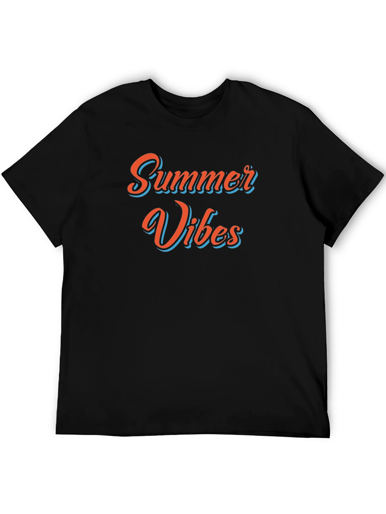 Summer Vibes Graphic Tee - Black T-Shirt