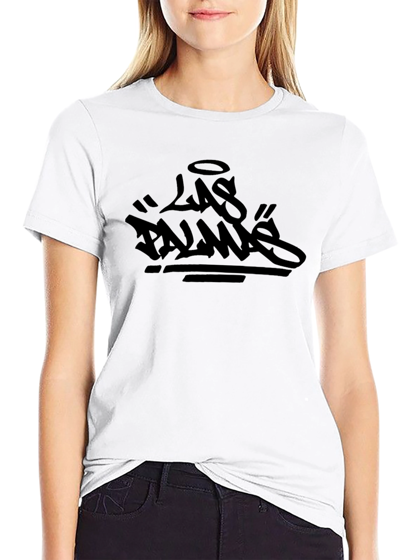 Las Palmas Black Graphic Tee