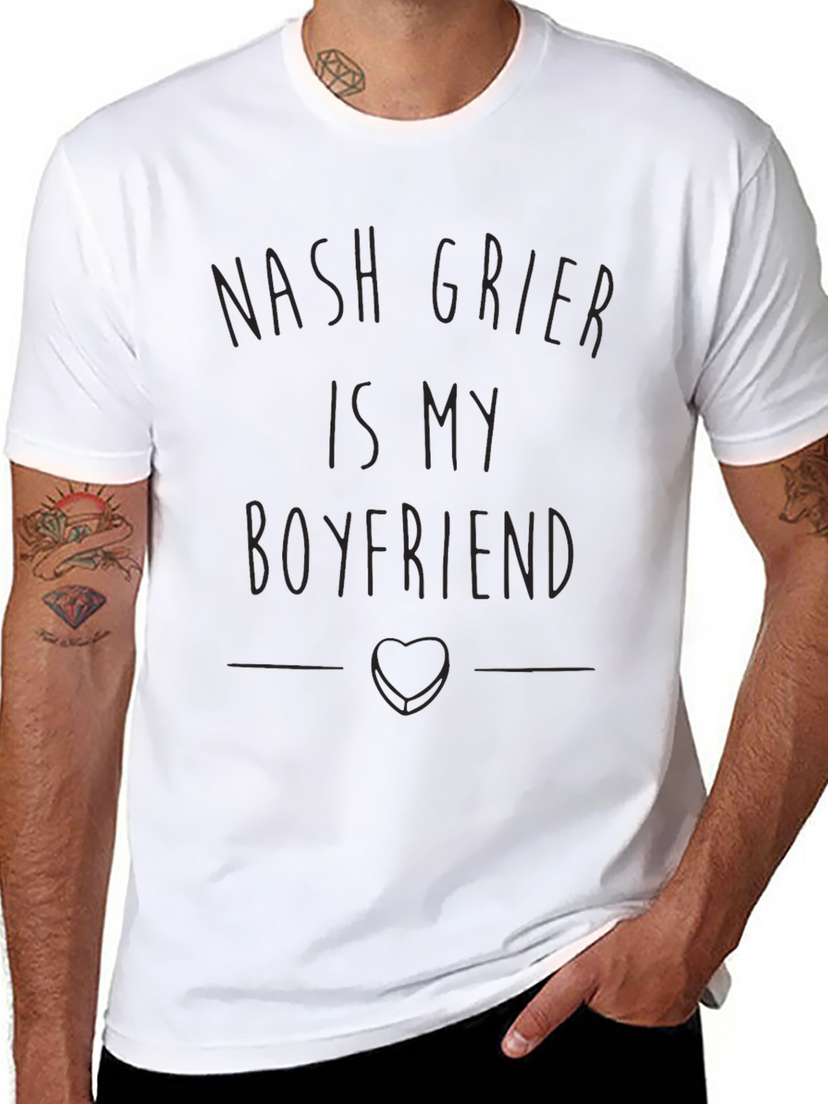 Nash Grier is My Boyfriend Black T-Shirt