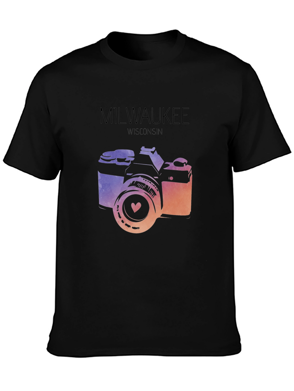 Milwaukee Camera T-Shirt - Wisconsin Love
