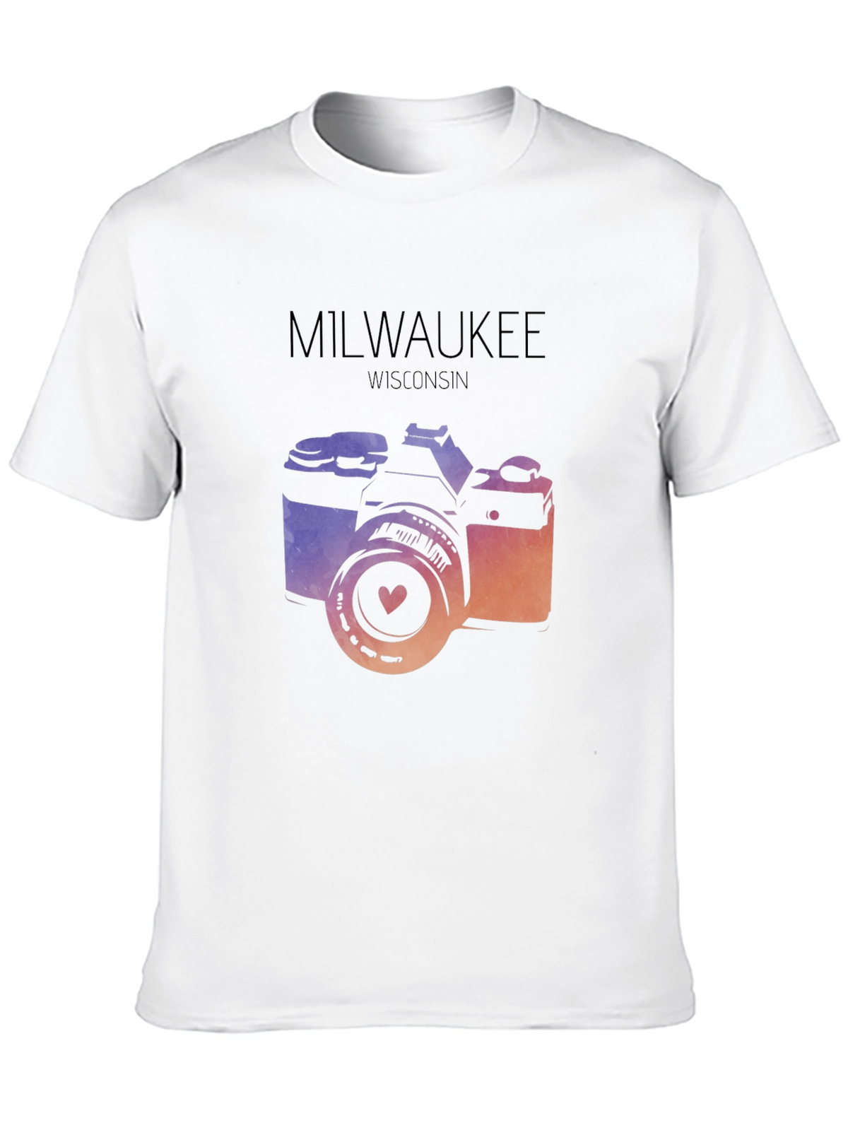 Milwaukee Camera T-Shirt - Wisconsin Love