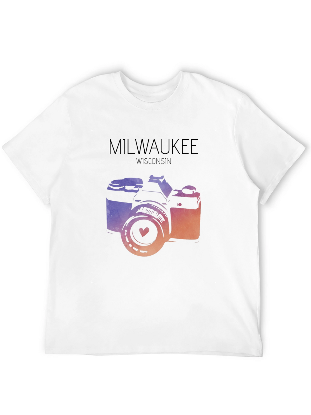 Milwaukee Camera T-Shirt - Wisconsin Love