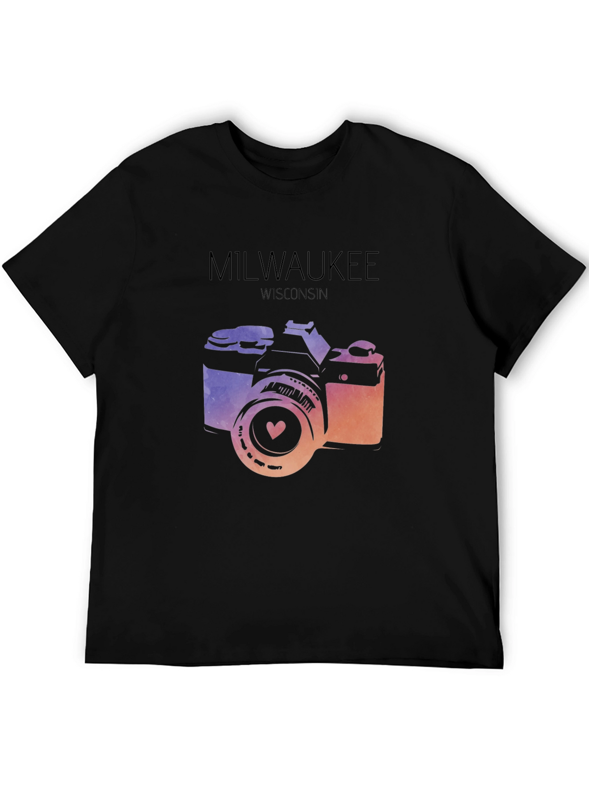 Milwaukee Camera T-Shirt - Wisconsin Love