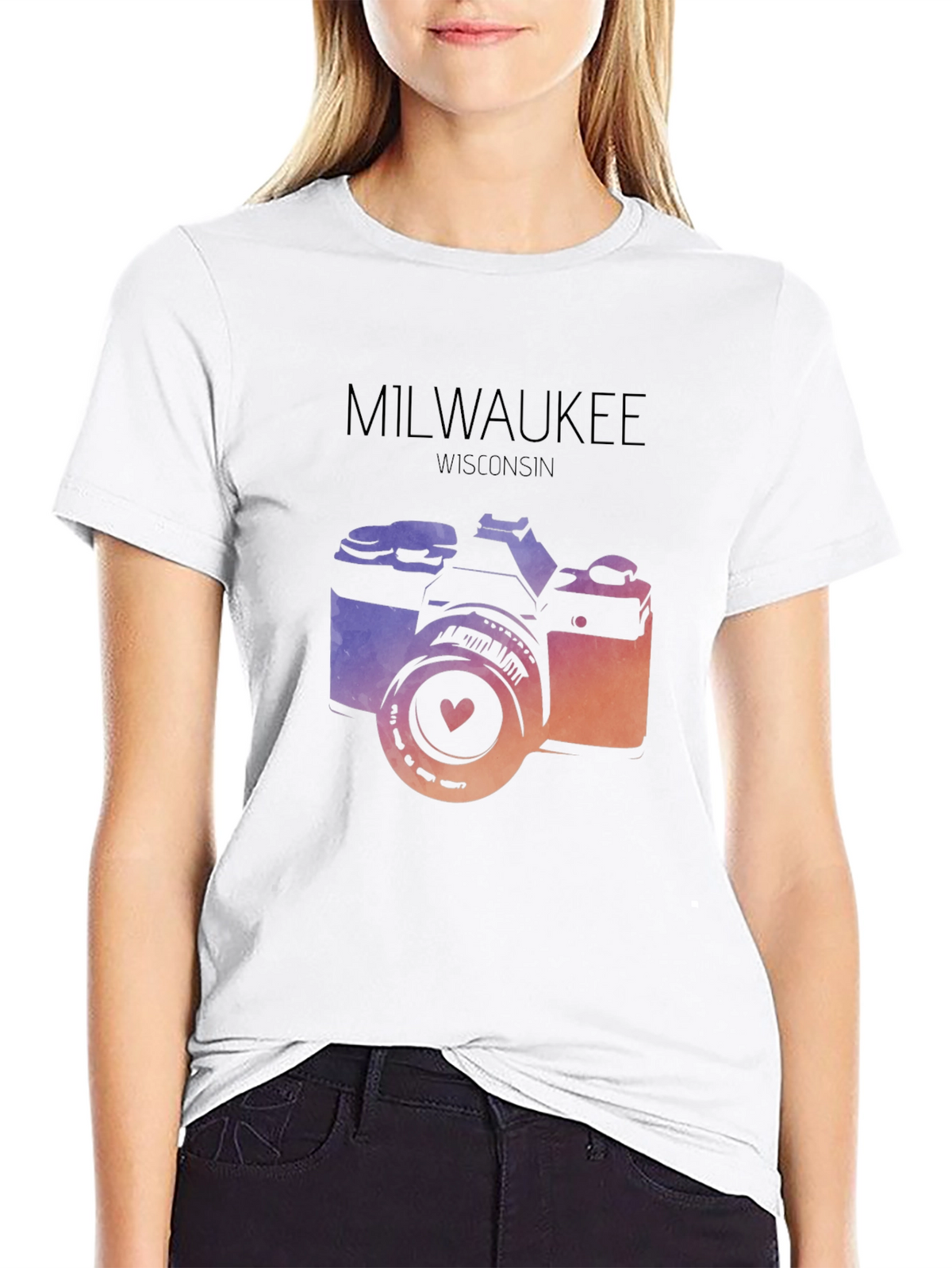 Milwaukee Camera T-Shirt - Wisconsin Love