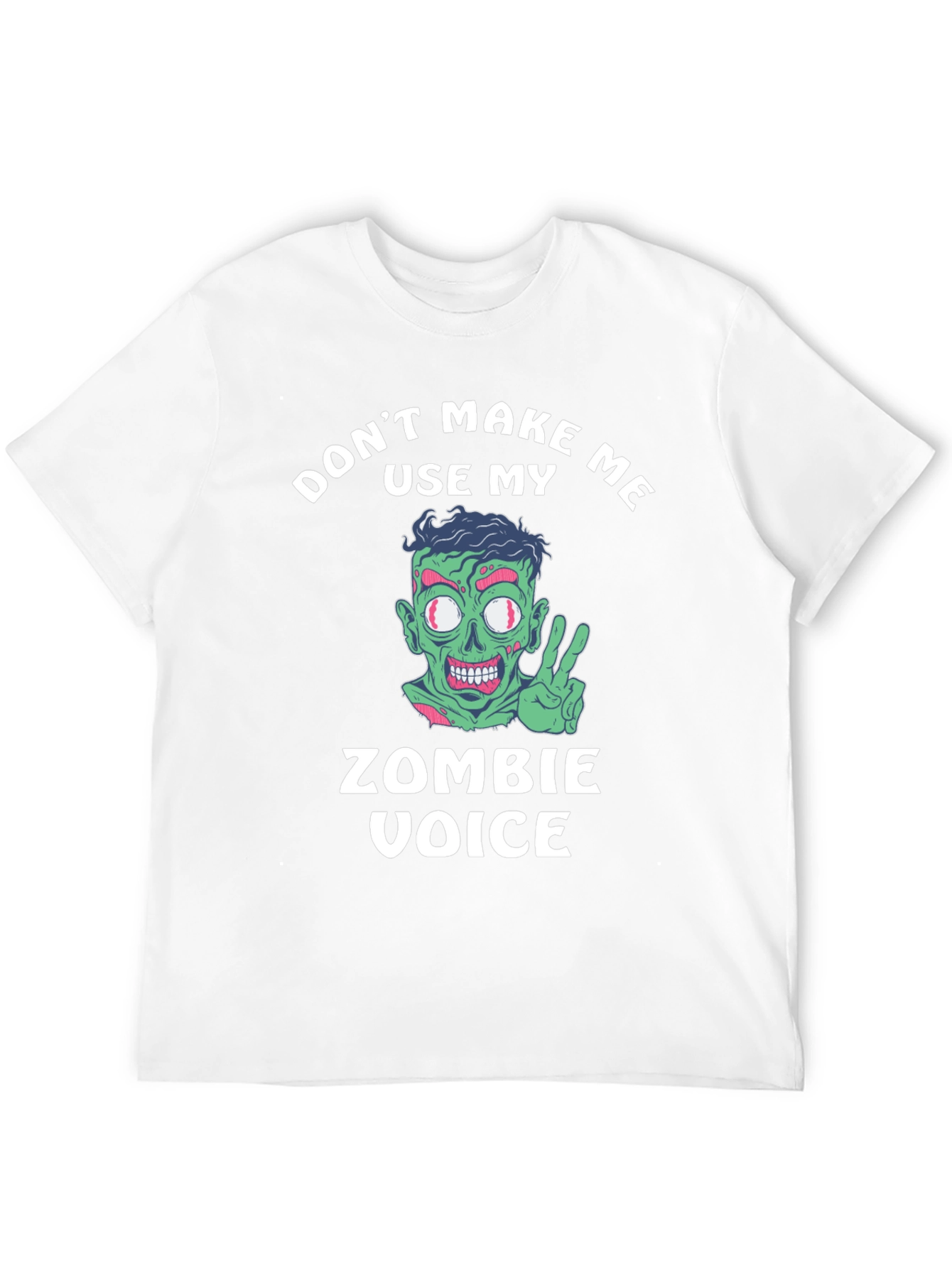 Zombie Voice T-Shirt - Funny Halloween Tee
