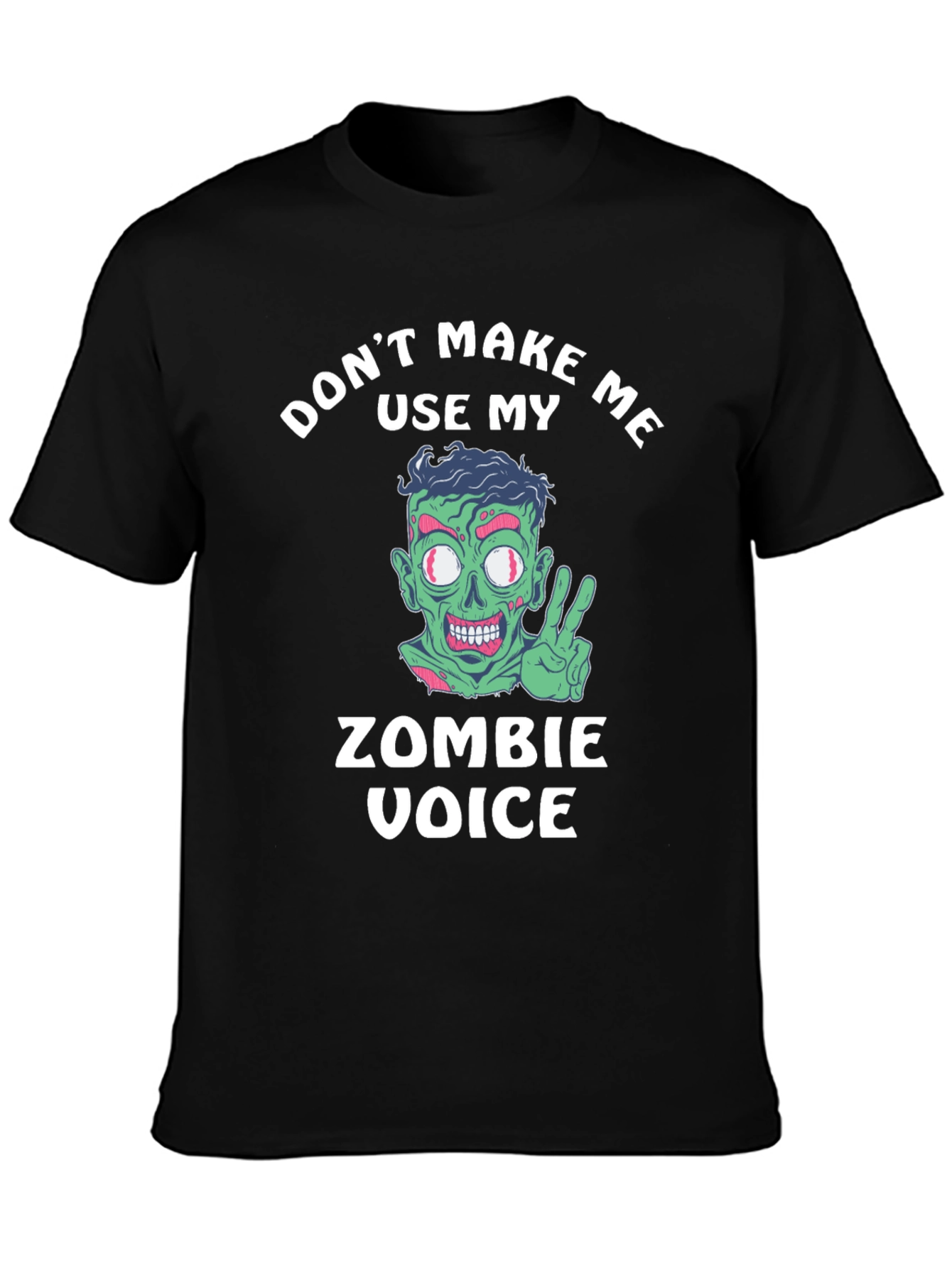 Zombie Voice T-Shirt - Funny Halloween Tee