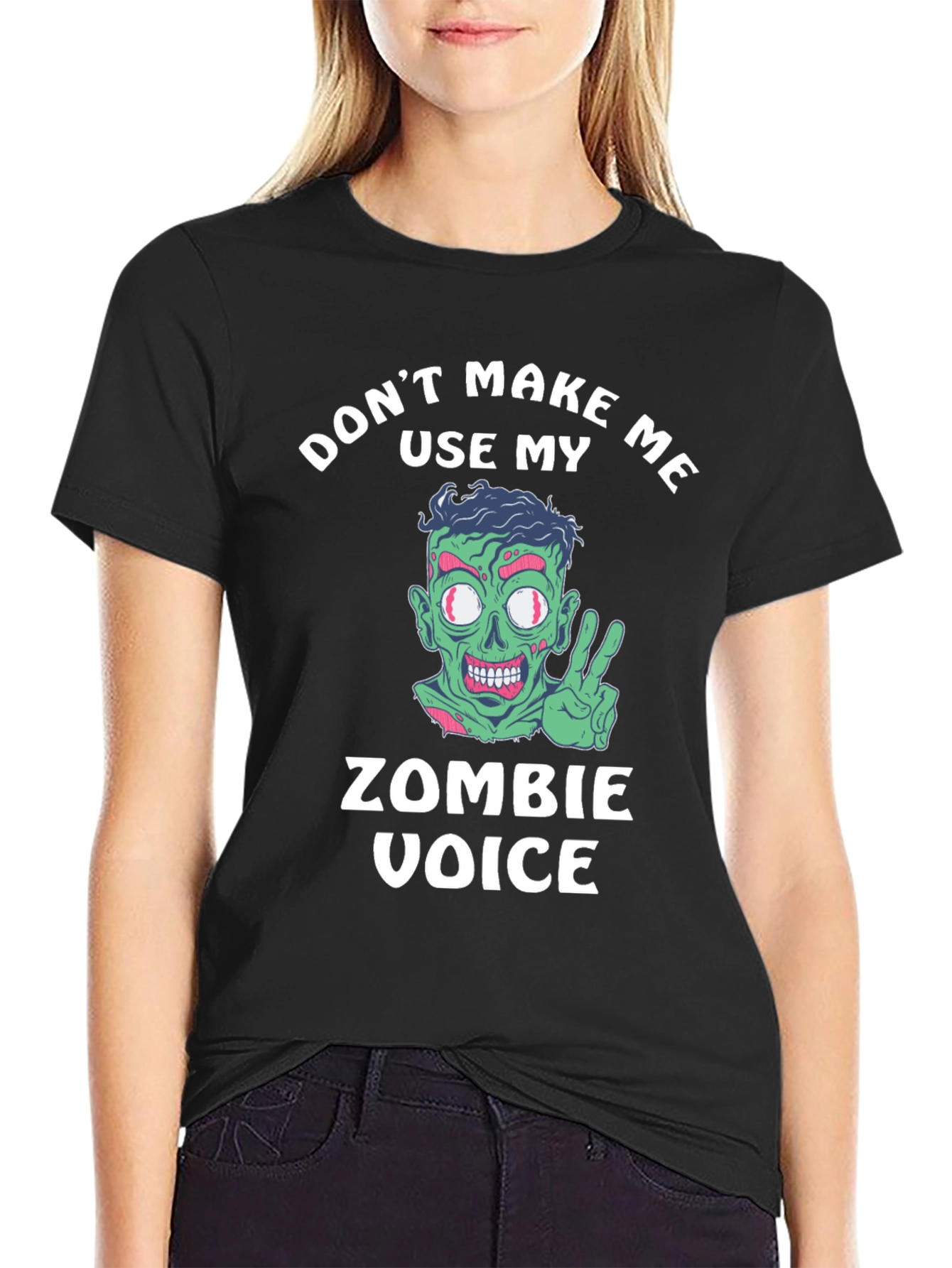 Zombie Voice T-Shirt - Funny Halloween Tee