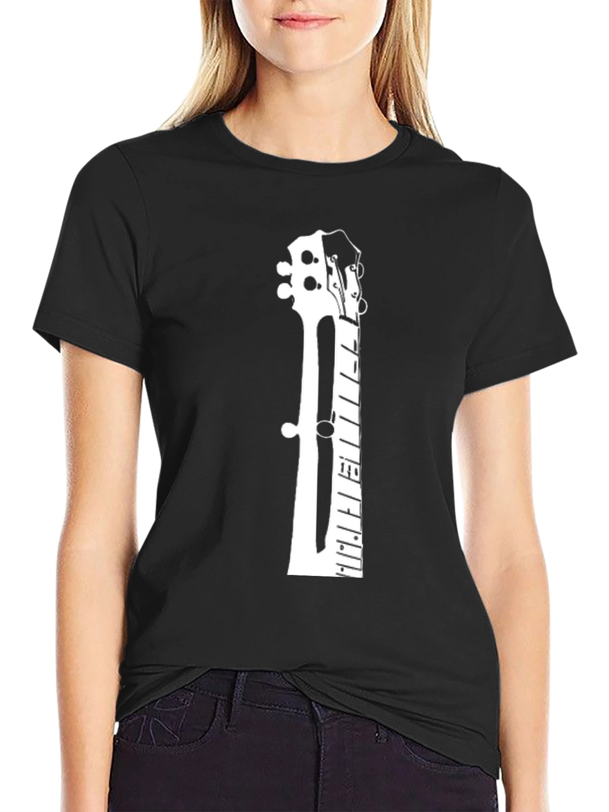 Guitar Neck Graphic T-Shirt - Music Lover Tee