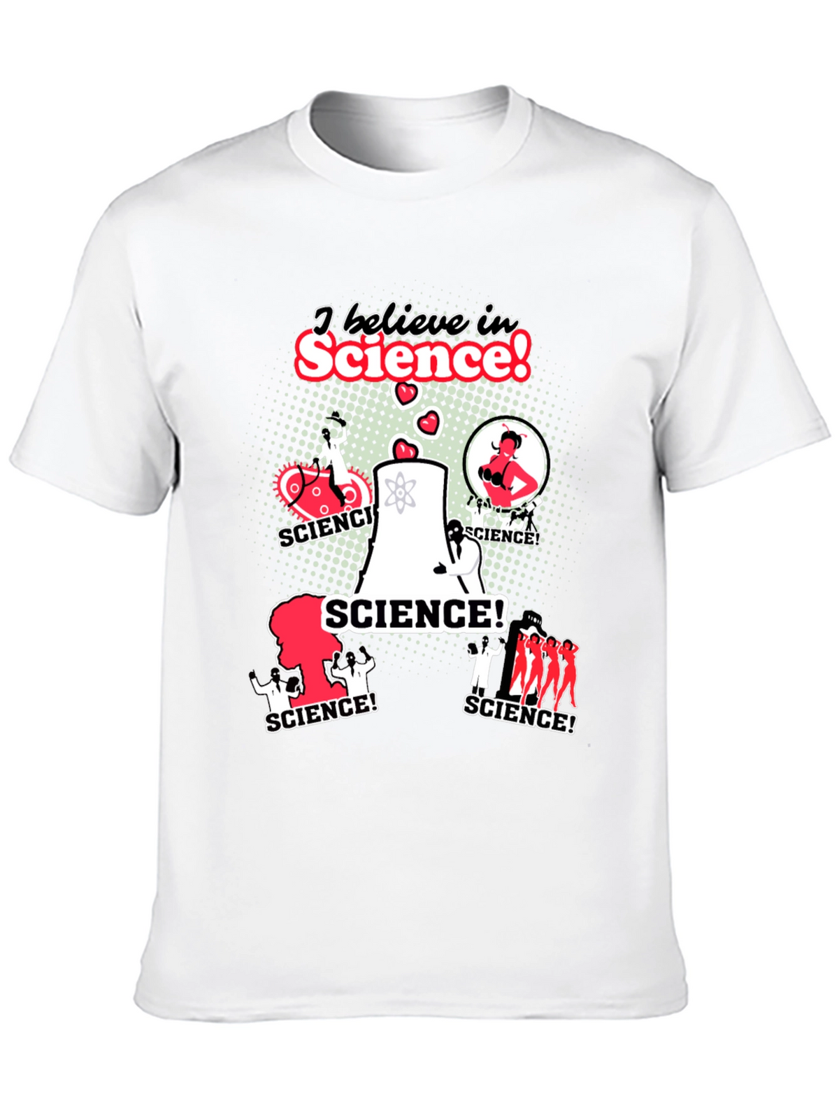 I Believe In Science! Black Graphic Tee