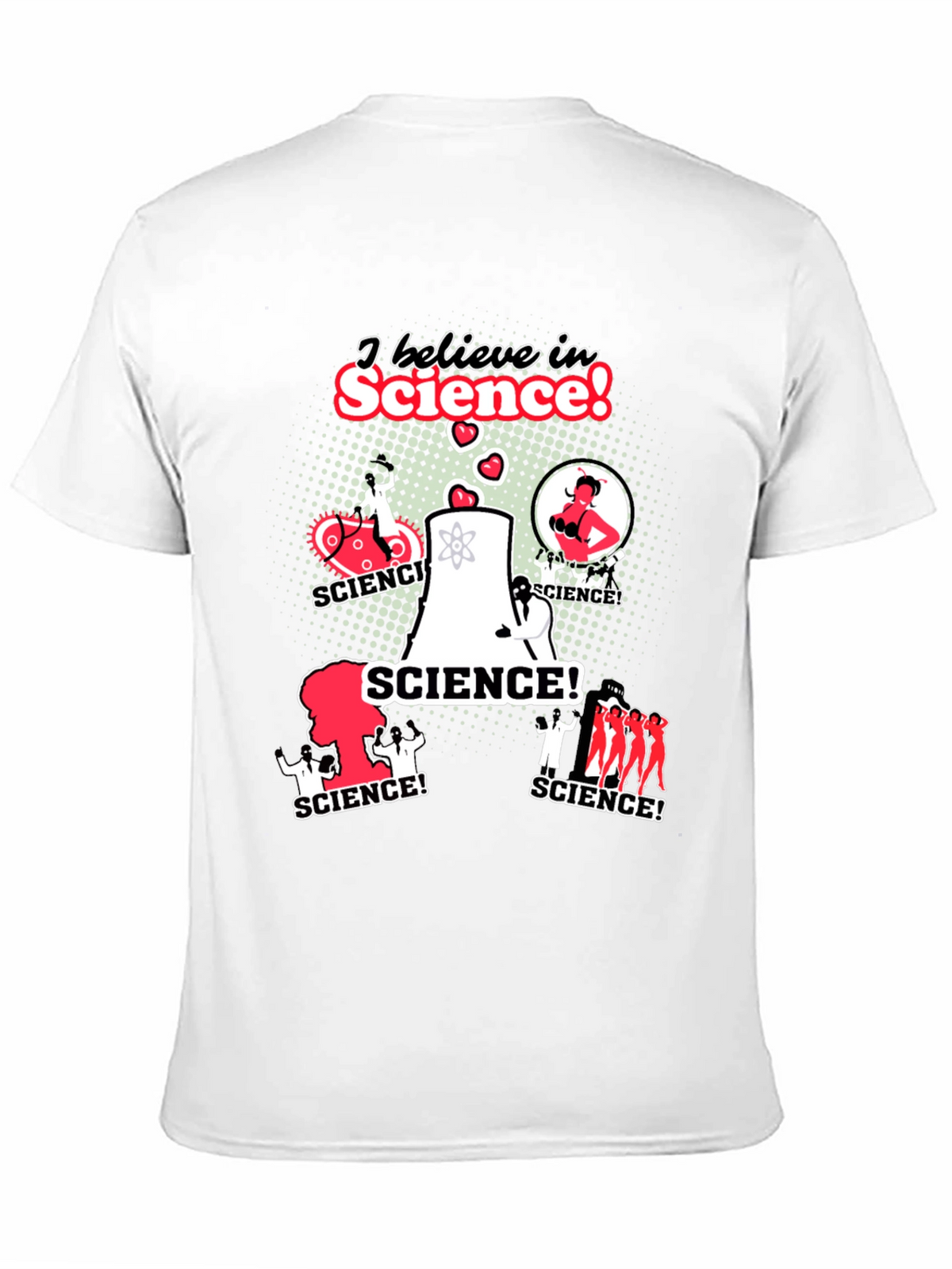 I Believe In Science! Black Graphic Tee