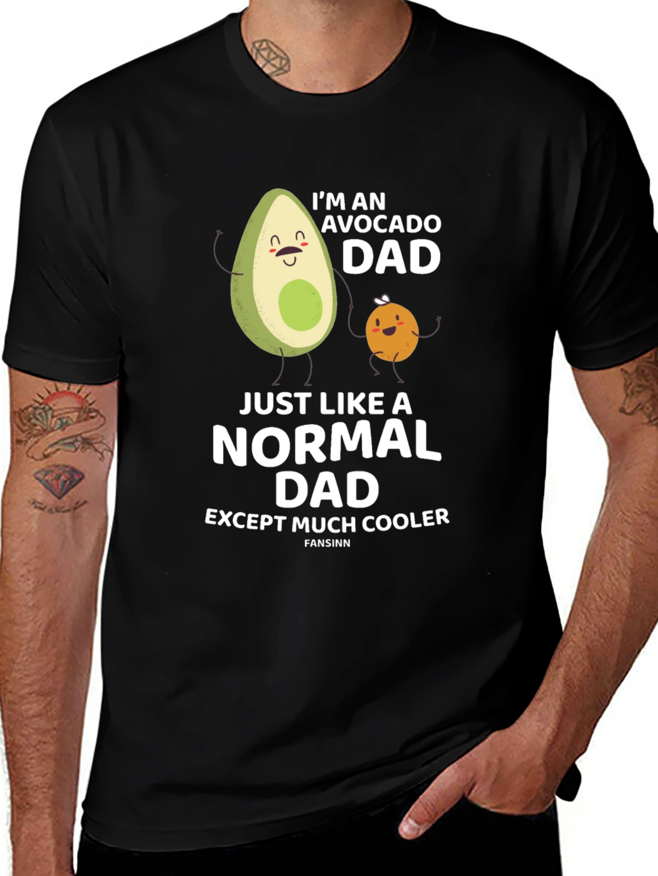 Avocado Dad Graphic T-Shirt - Cool Fathers Day Gift