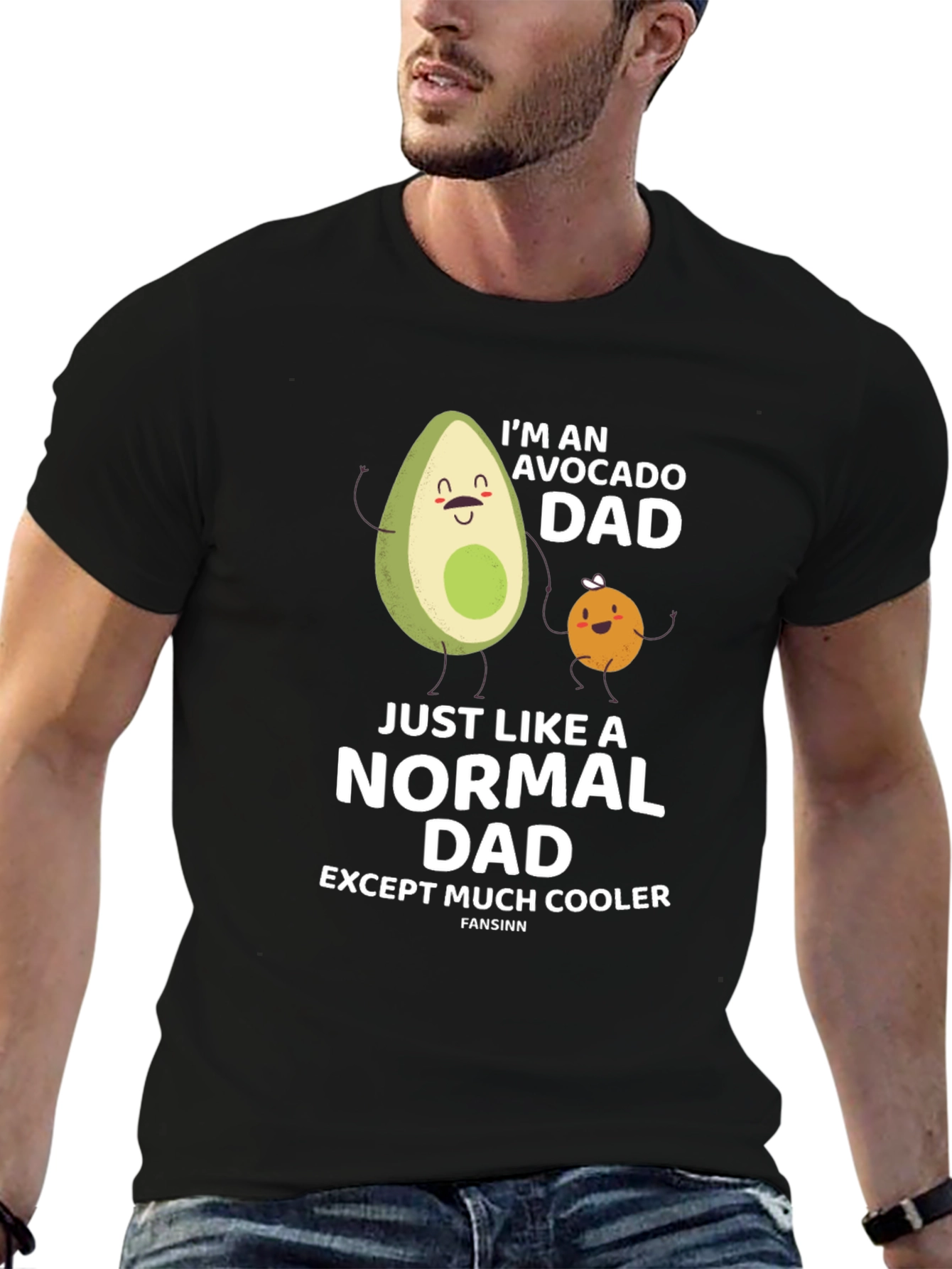 Avocado Dad Graphic T-Shirt - Cool Fathers Day Gift