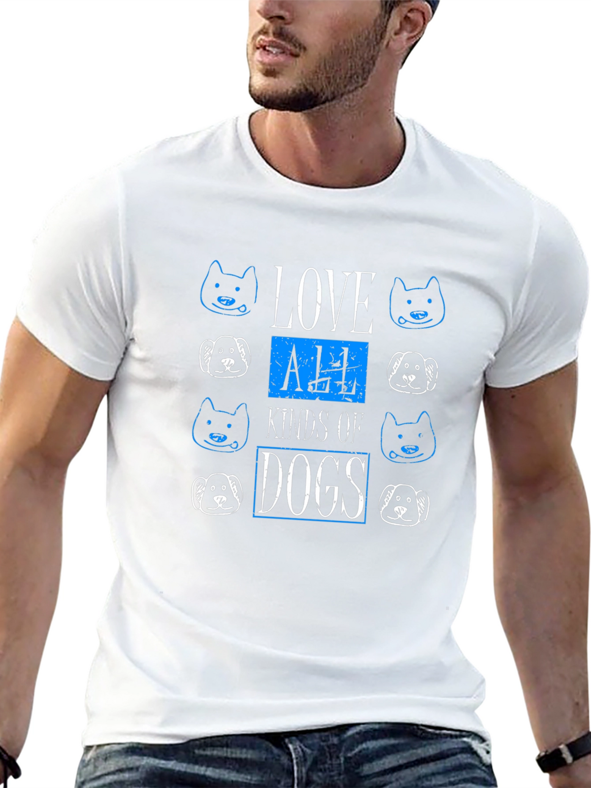 Love All Kinds of Dogs Graphic Tee