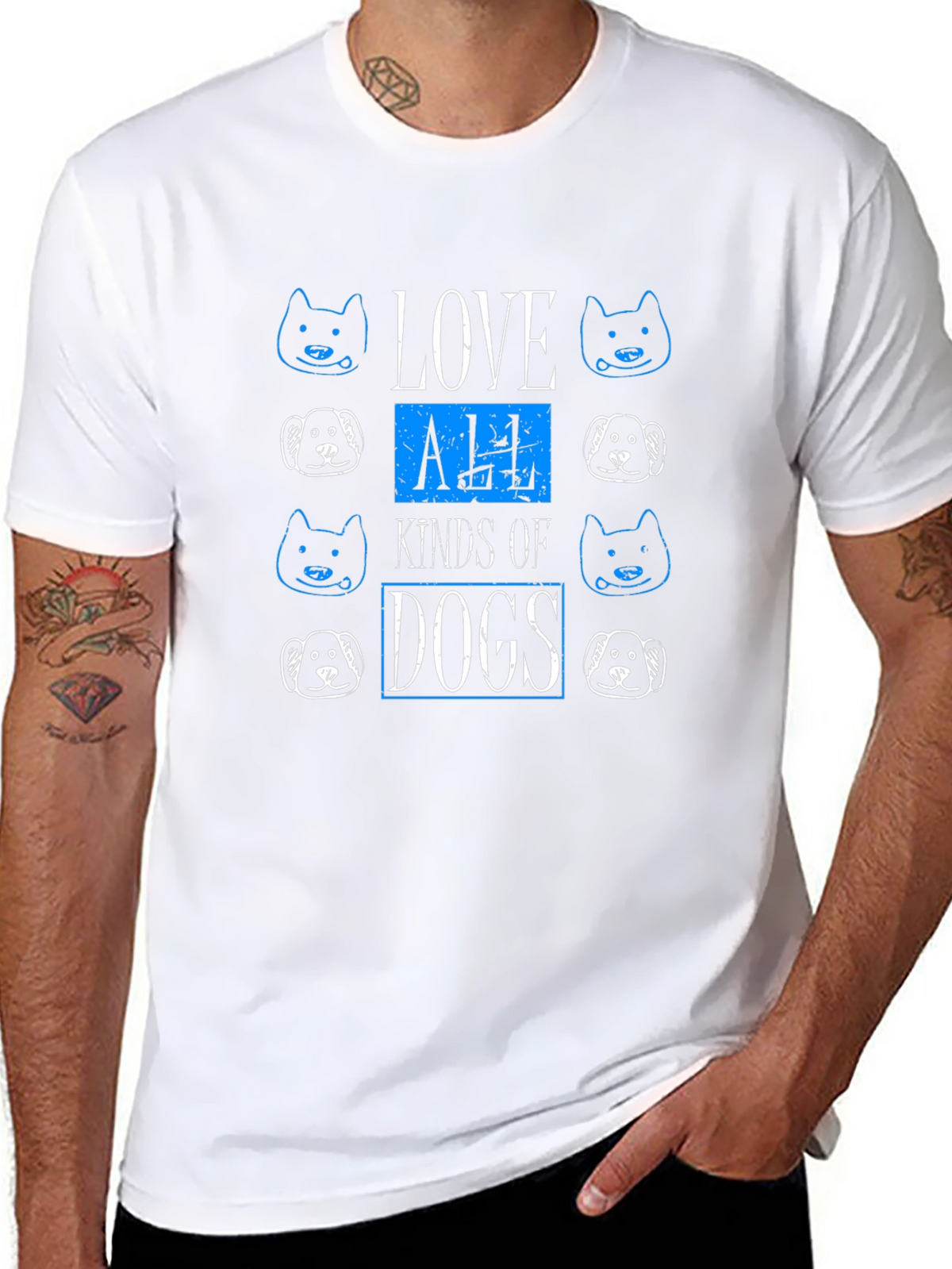 Love All Kinds of Dogs Graphic Tee
