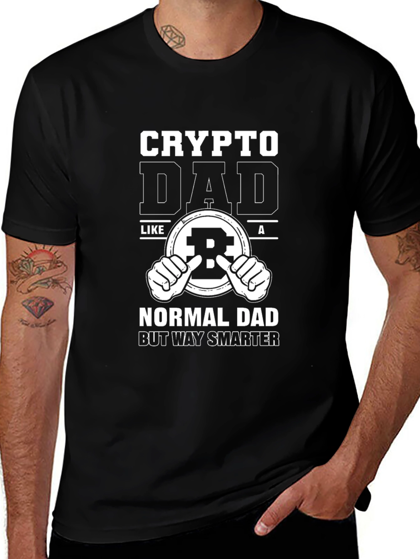 Crypto Dad T-Shirt - Bitcoin Fathers Day Tee