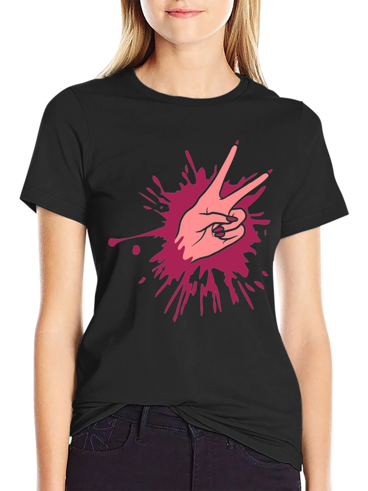 Peace Sign Graphic Tee - Stylish & Comfortable