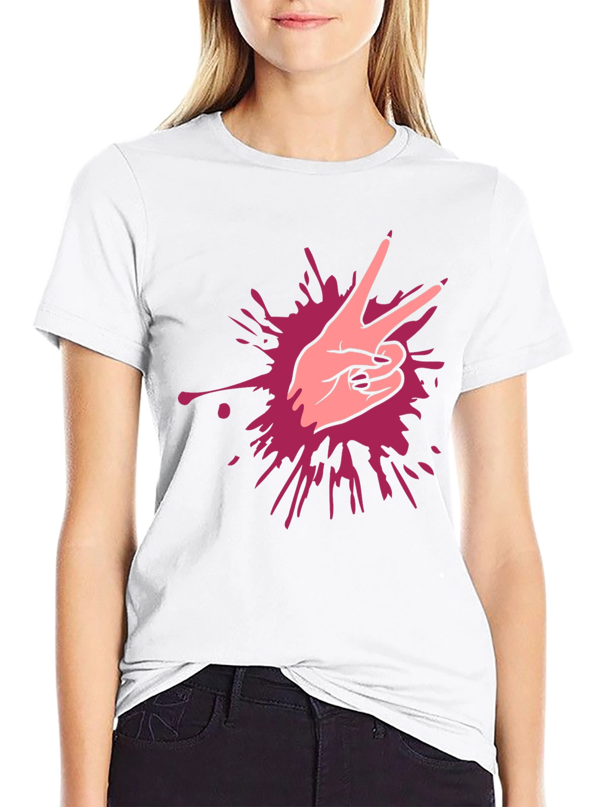 Peace Sign Graphic Tee - Stylish & Comfortable