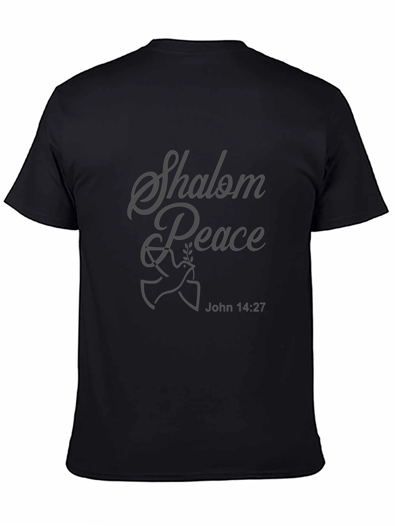 Shalom Peace Dove Graphic Tee - John 14:27