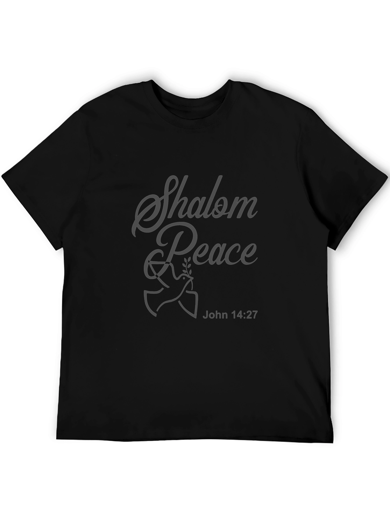 Shalom Peace Dove Graphic Tee - John 14:27