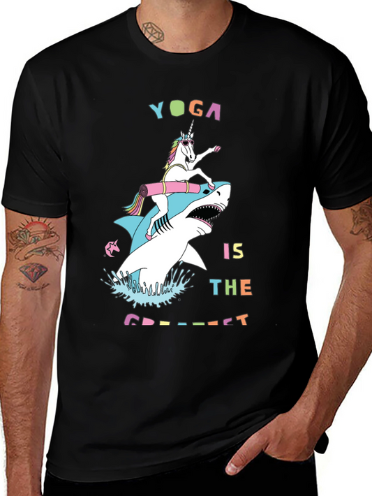 Yoga Shark Unicorn T-Shirt - Greatest Tee