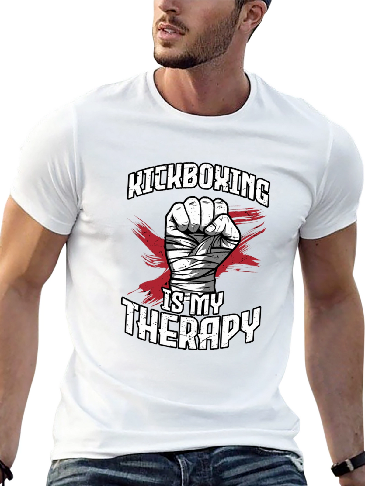 Kickboxing Therapy Graphic Tee