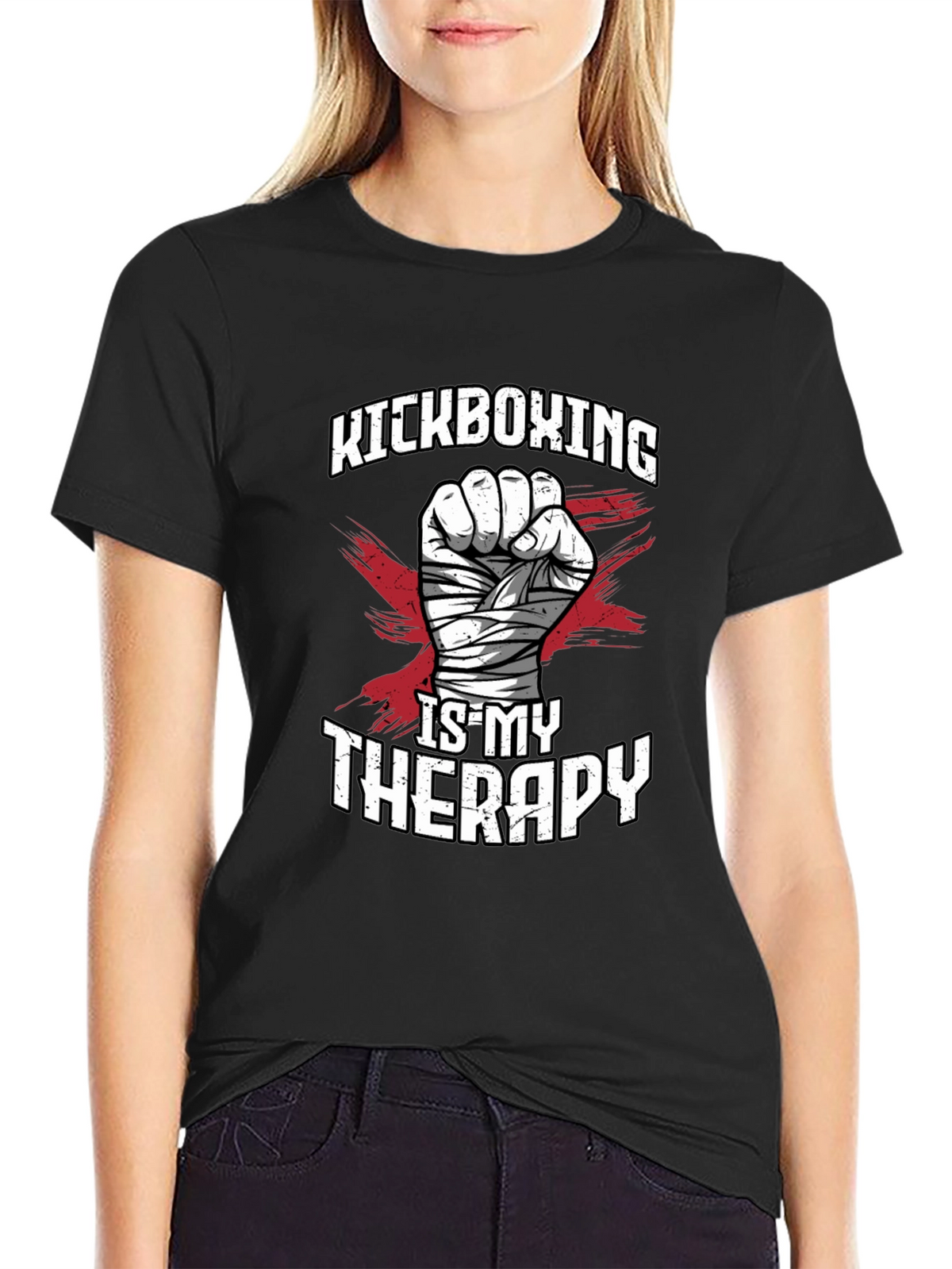 Kickboxing Therapy Graphic Tee