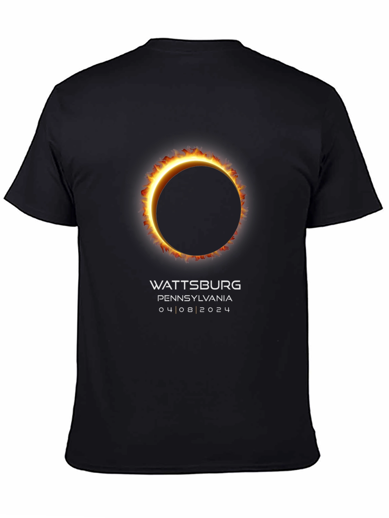 Total Solar Eclipse Wattsburg Pennsylvania 2024 T-Shirt