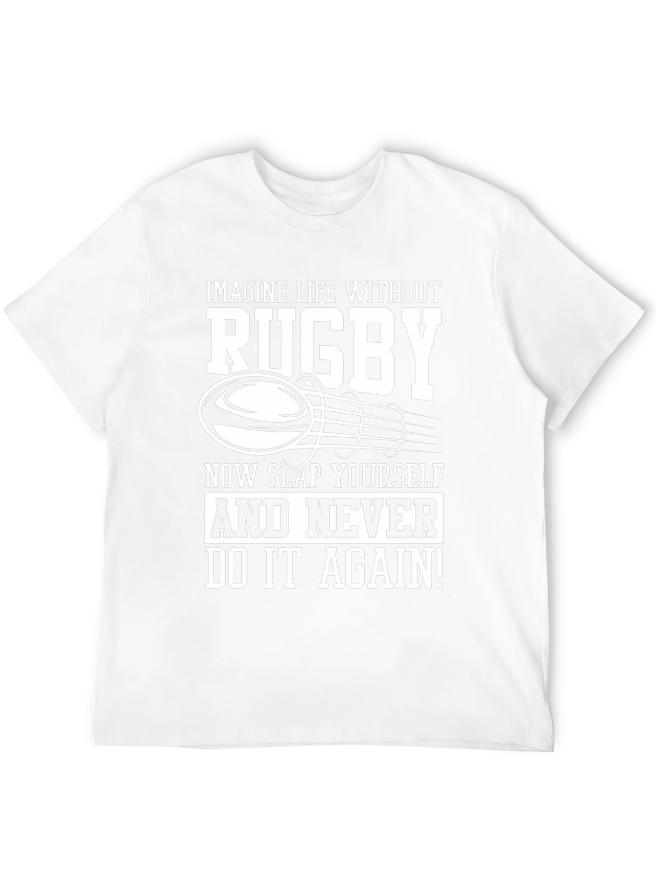 Rugby Lover Black T-Shirt - Slap Yourself!