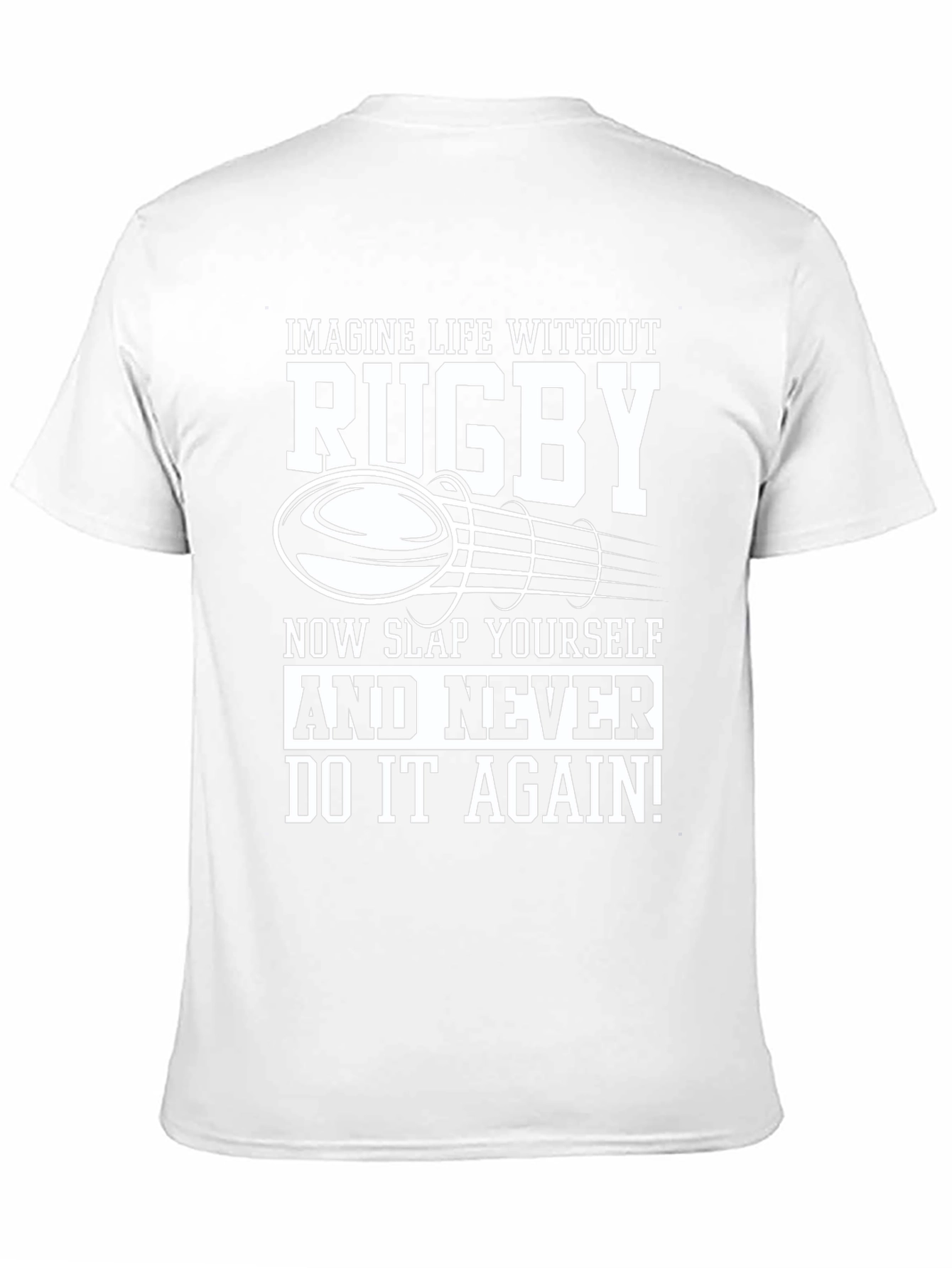 Rugby Lover Black T-Shirt - Slap Yourself!