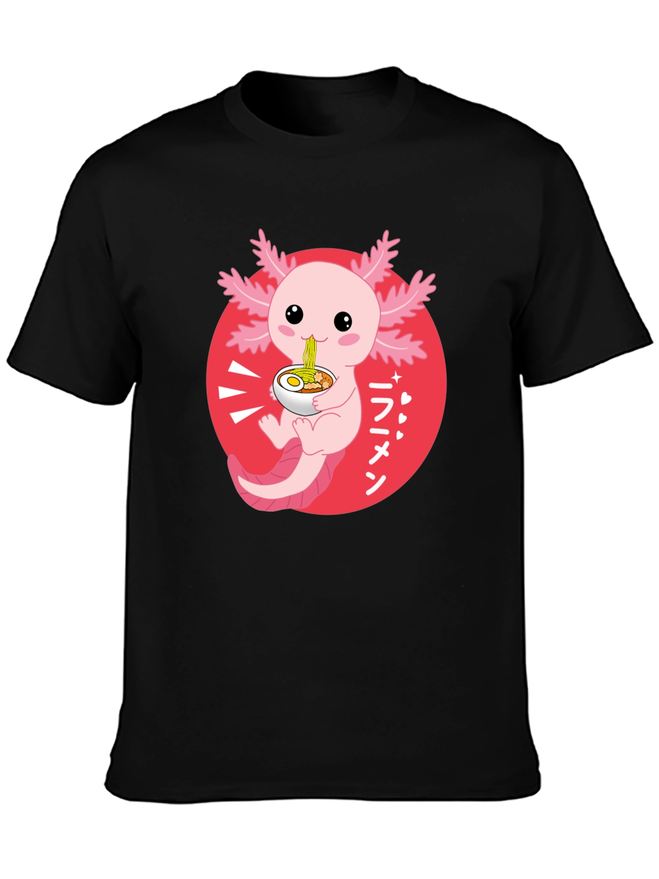 Axolotl Ramen T-Shirt - Cute Kawaii Design