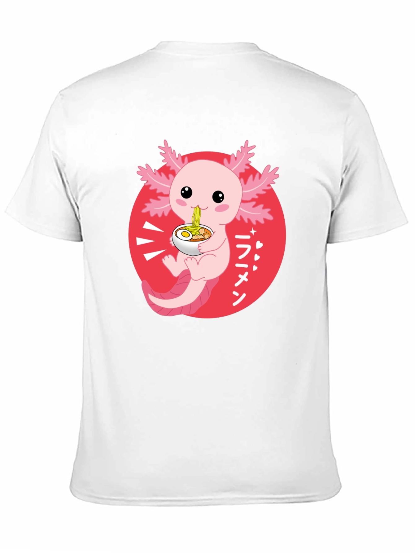 Axolotl Ramen T-Shirt - Cute Kawaii Design