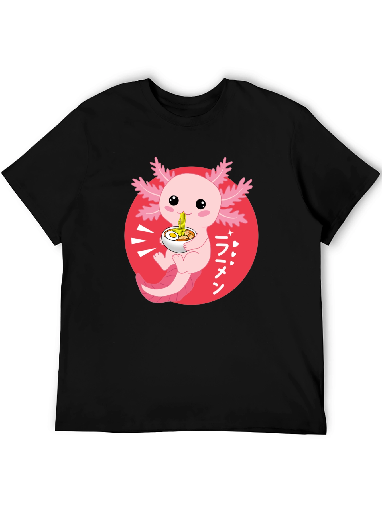Axolotl Ramen T-Shirt - Cute Kawaii Design