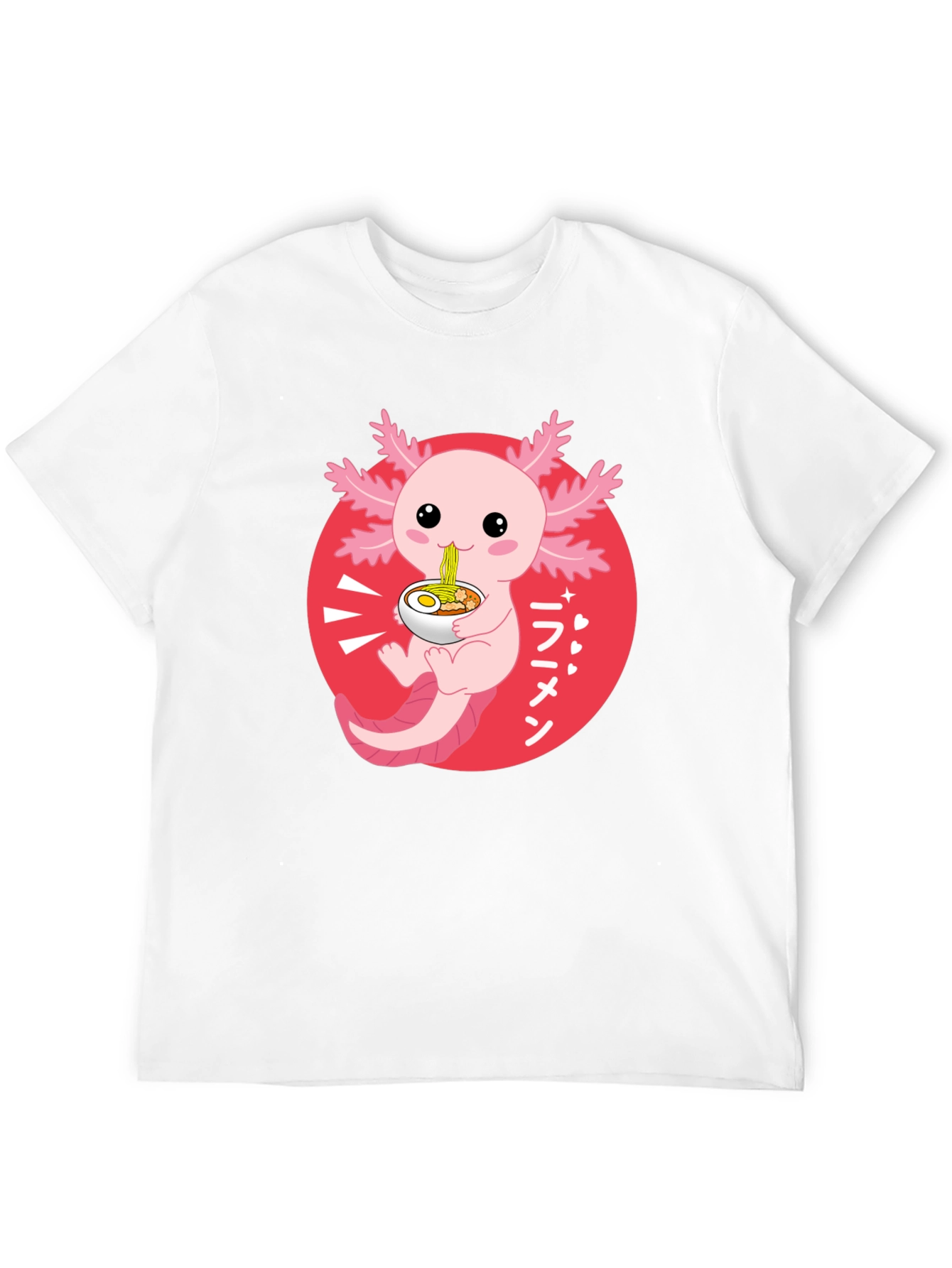 Axolotl Ramen T-Shirt - Cute Kawaii Design