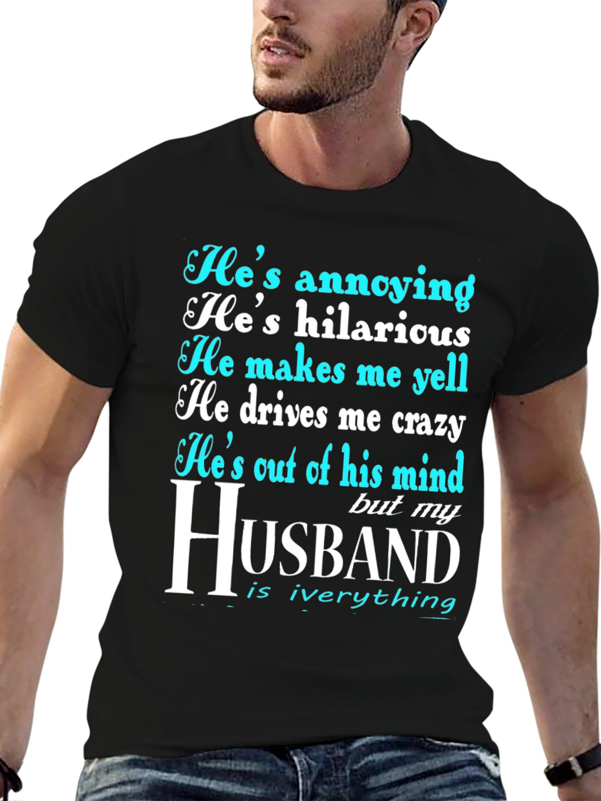 Husband Graphic Novelty T-Shirt