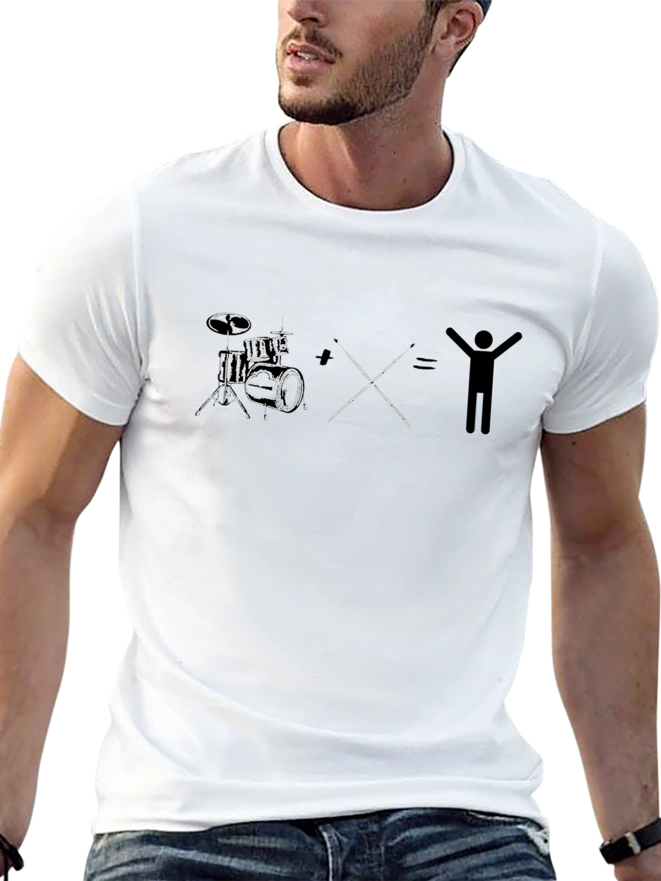Drummer Equation Black Graphic Tee