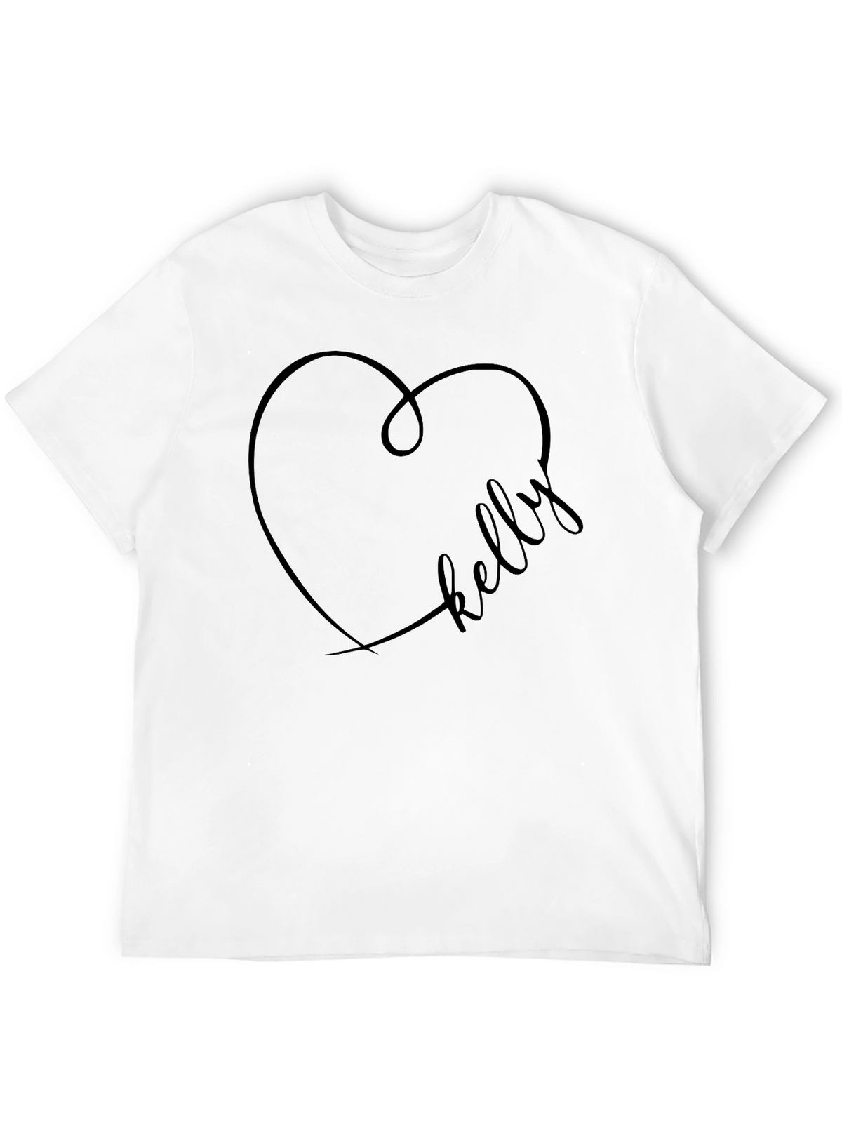 Kelly Heart Tee - Stylish Personalized T-Shirt