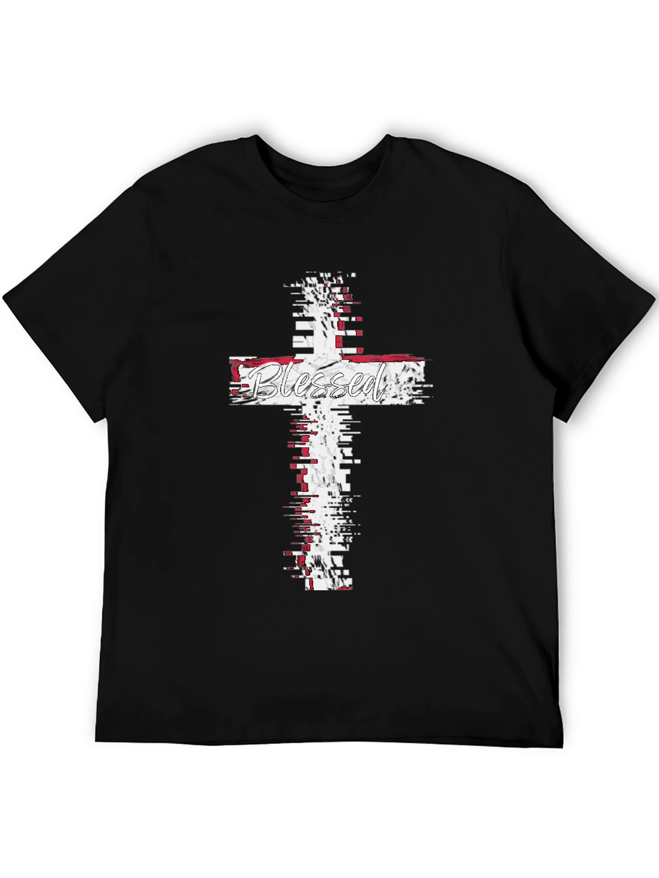 Blessed Cross Graphic T-Shirt - Christian Faith Apparel