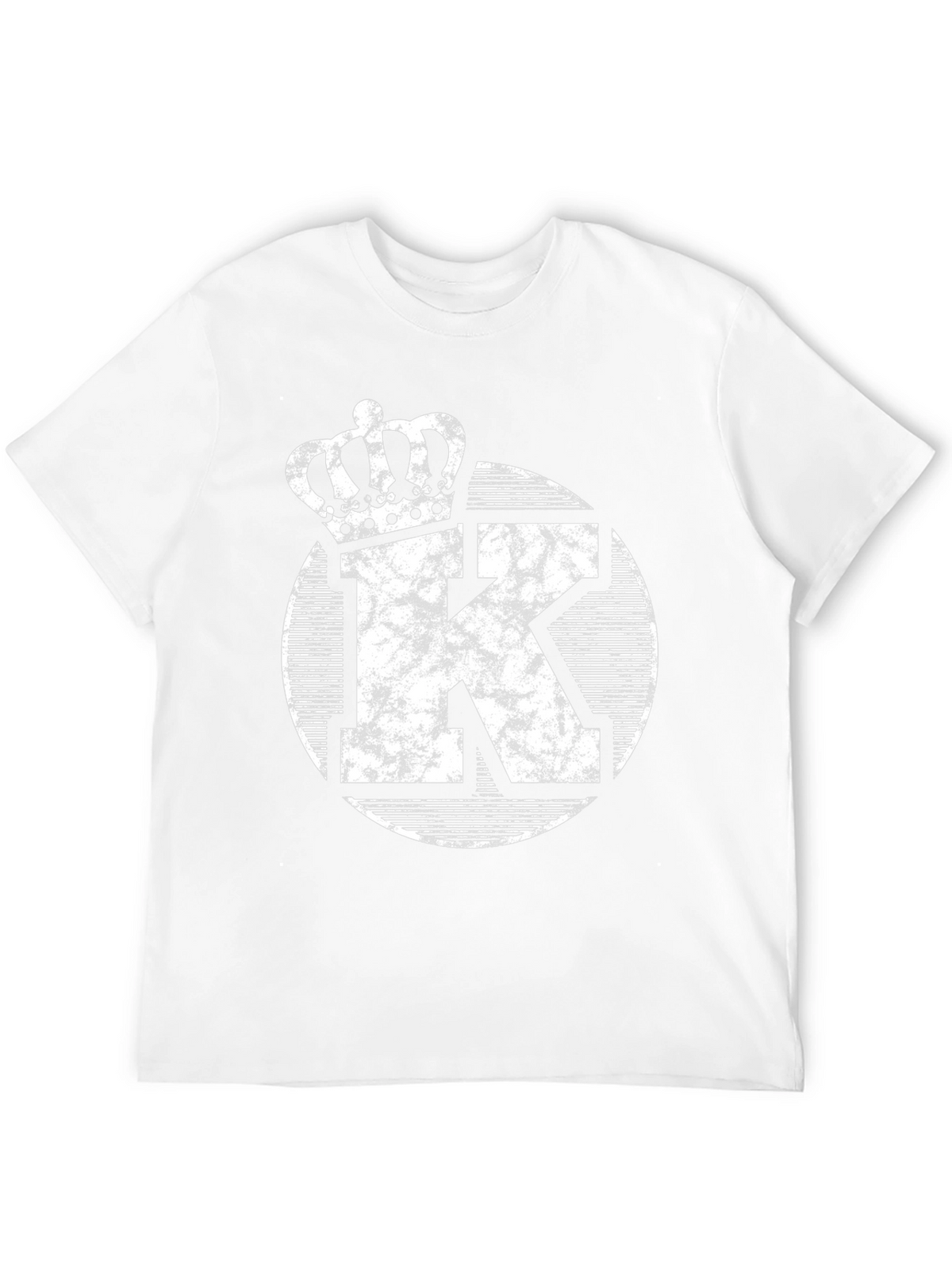 King K Black T-Shirt - Crowned Initial Tee