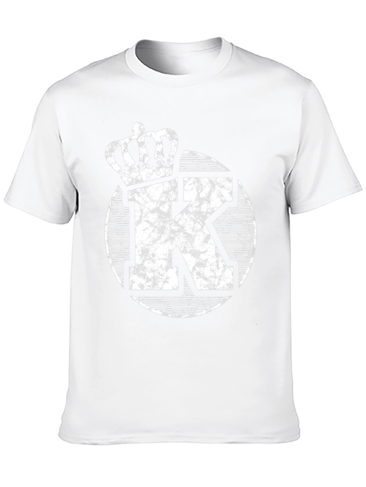 King K Black T-Shirt - Crowned Initial Tee