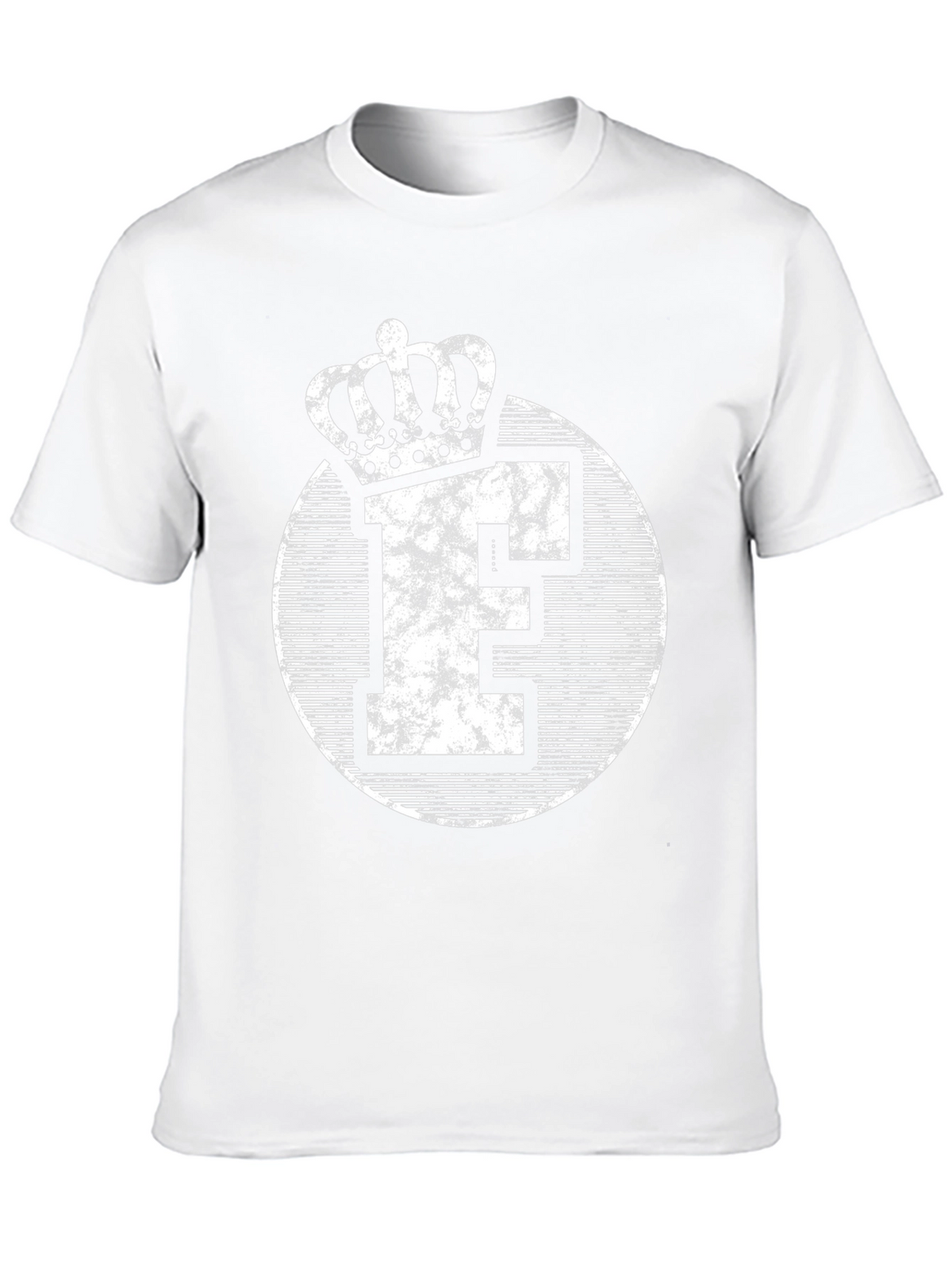 King Letter E Crown Black T-Shirt
