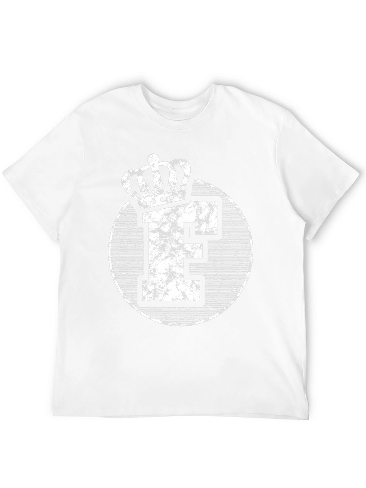 King Letter E Crown Black T-Shirt