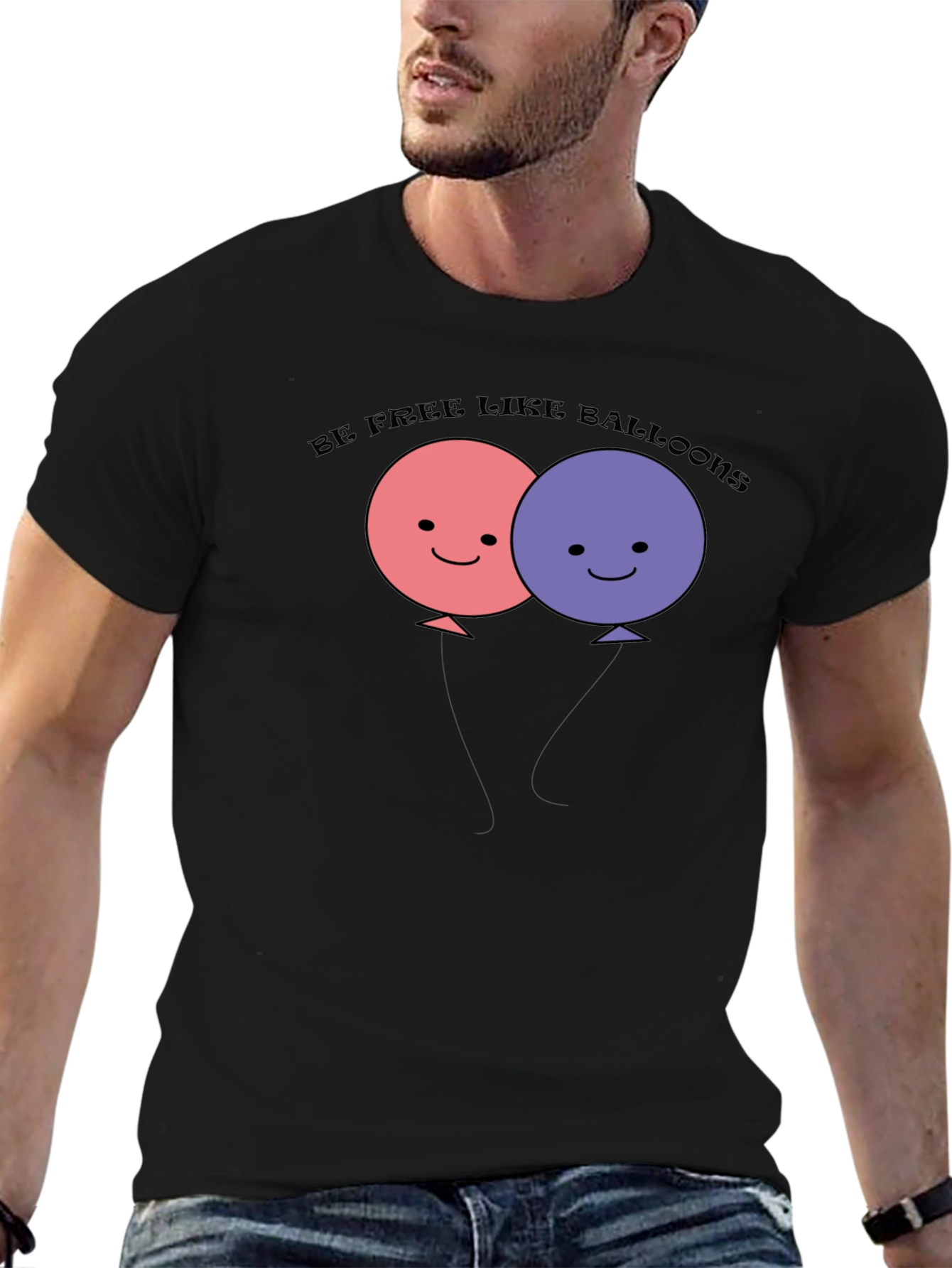 Be Free Like Balloons Graphic T-Shirt